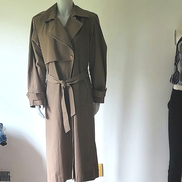 Vintage Tradition Sears Double-Breasted Trench Coat Size 10 - Picture 11 of 13